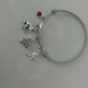 Stainless Steel Western Birthstone Bracelet